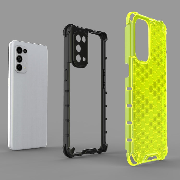For Oppo Reno5 5G Shockproof Honeycomb PC + TPU Case