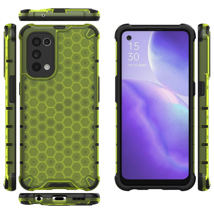 For Oppo Reno5 5G Shockproof Honeycomb PC + TPU Case