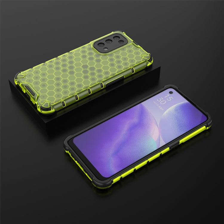 For Oppo Reno5 5G Shockproof Honeycomb PC + TPU Case