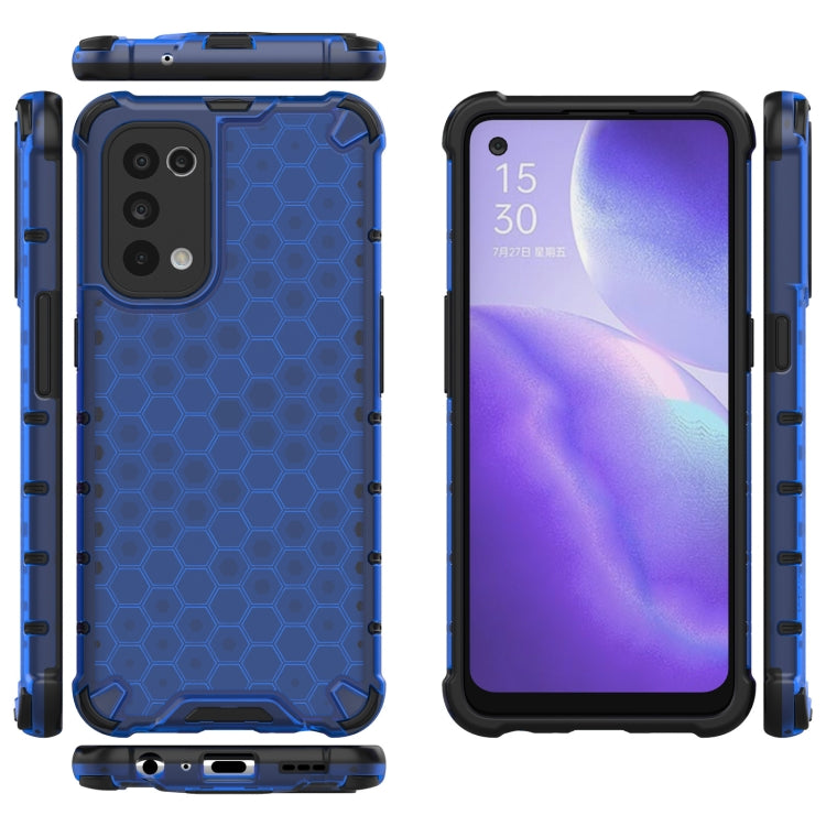 For Oppo Reno5 5G Shockproof Honeycomb PC + TPU Case