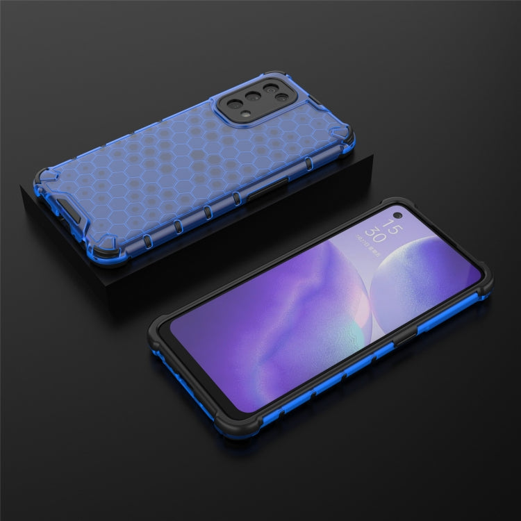 For Oppo Reno5 5G Shockproof Honeycomb PC + TPU Case