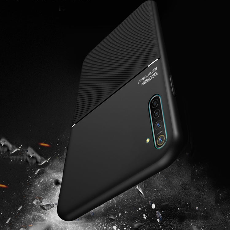 For OPPO K5 Classic Tilt Strip Grain Magnetic Shockproof PC + TPU Case