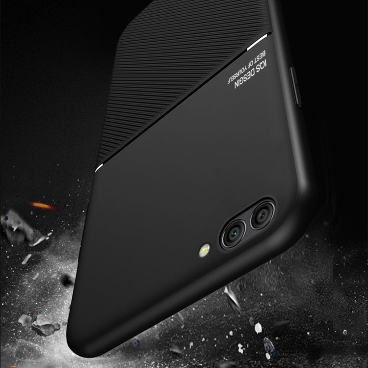 For OPPO R11 Plus Classic Tilt Strip Grain Magnetic Shockproof PC + TPU Case