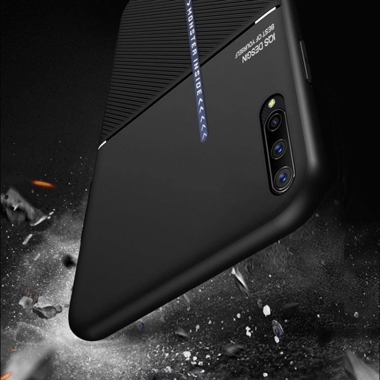 For vivo iQOO Classic Tilt Strip Grain Magnetic Shockproof PC + TPU Case