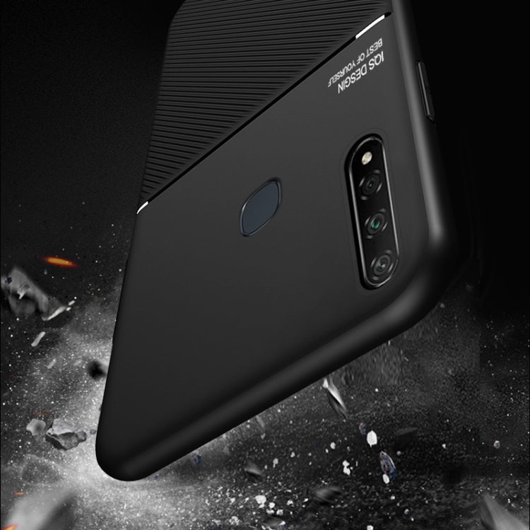 For vivo Y95 / U1 Classic Tilt Strip Grain Magnetic Shockproof PC + TPU Case