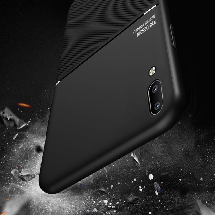 For vivo X23 Classic Tilt Strip Grain Magnetic Shockproof PC + TPU Case