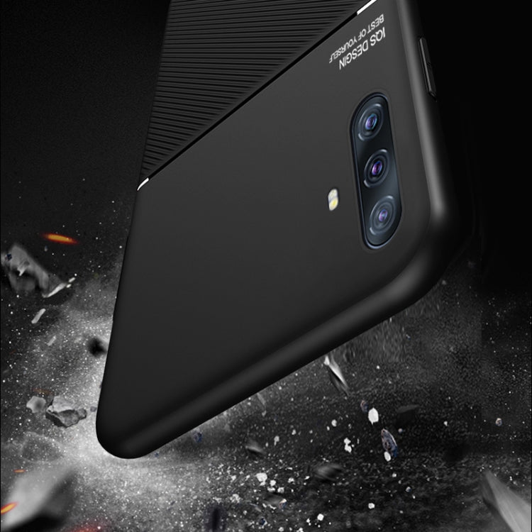 For vivo X30 Classic Tilt Strip Grain Magnetic Shockproof PC + TPU Case