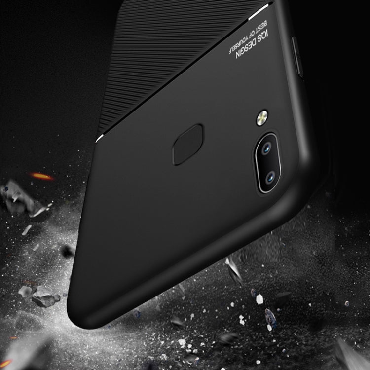 For vivo Z1 Classic Tilt Strip Grain Magnetic Shockproof PC + TPU Case