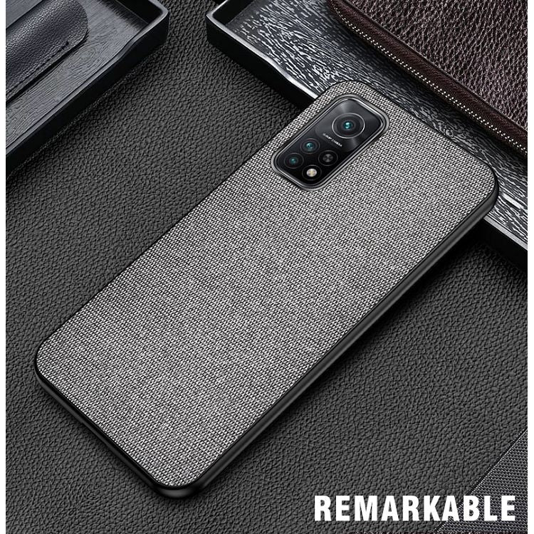 For Xiaomi Mi 10T Pro 5G Shockproof Splicing PU + Cloth Protective Case