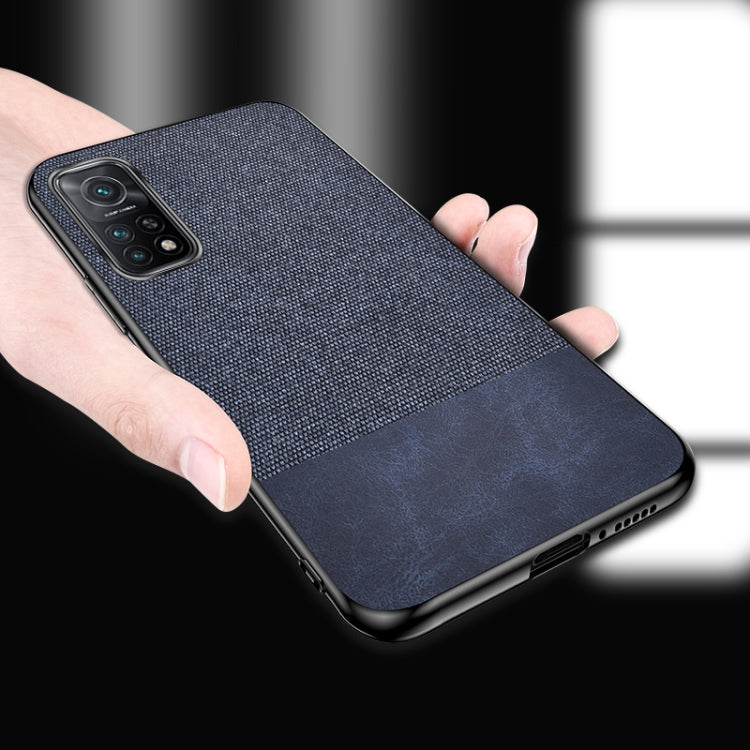 For Xiaomi Mi 10T Pro 5G Shockproof Splicing PU + Cloth Protective Case