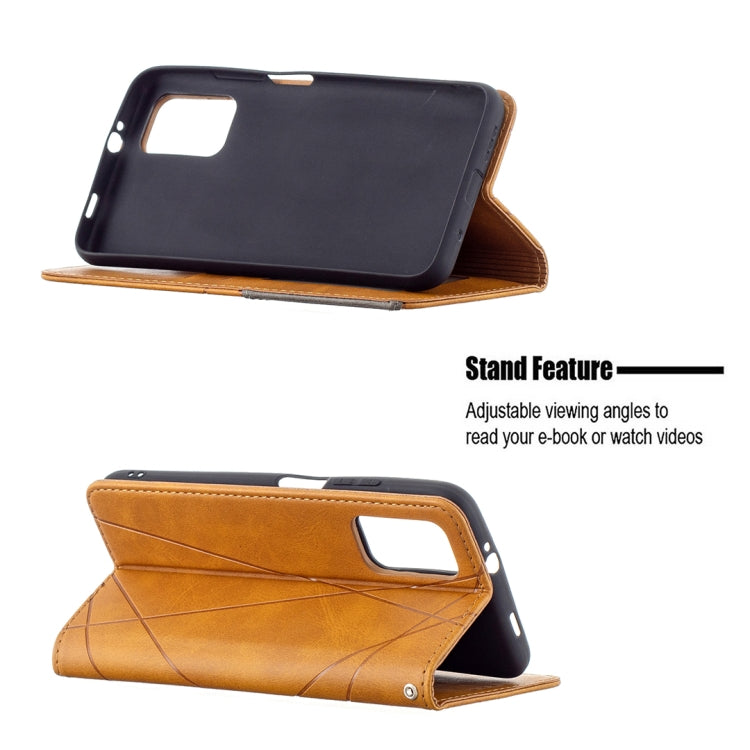 For Xiaomi Poco M3 Prismatic Invisible Magnetic Horizontal Flip Leather Case with Holder & Card Slots & Photo Frame
