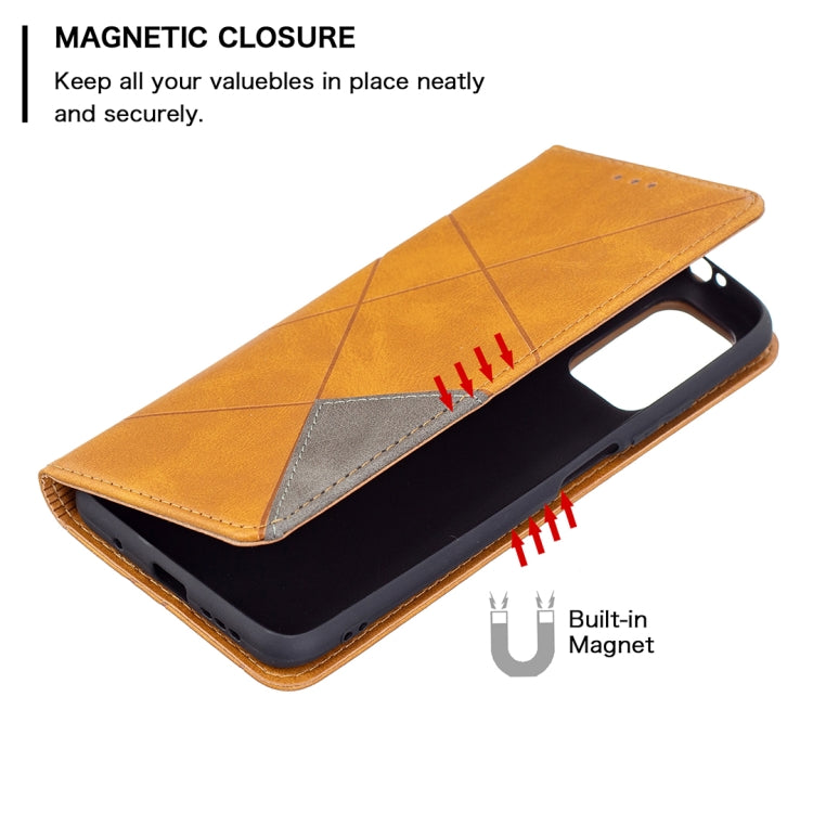 For Xiaomi Poco M3 Prismatic Invisible Magnetic Horizontal Flip Leather Case with Holder & Card Slots & Photo Frame