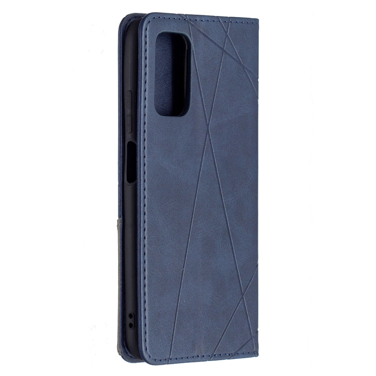 For Xiaomi Poco M3 Prismatic Invisible Magnetic Horizontal Flip Leather Case with Holder & Card Slots & Photo Frame