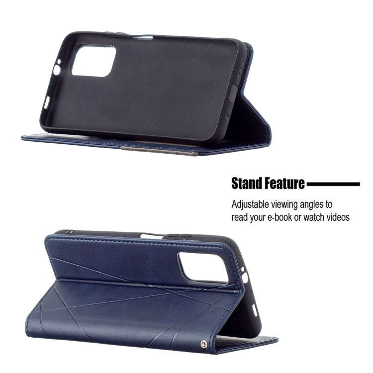 For Xiaomi Poco M3 Prismatic Invisible Magnetic Horizontal Flip Leather Case with Holder & Card Slots & Photo Frame