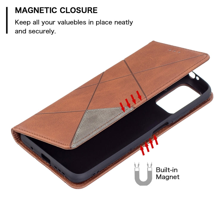 For Xiaomi Poco M3 Prismatic Invisible Magnetic Horizontal Flip Leather Case with Holder & Card Slots & Photo Frame