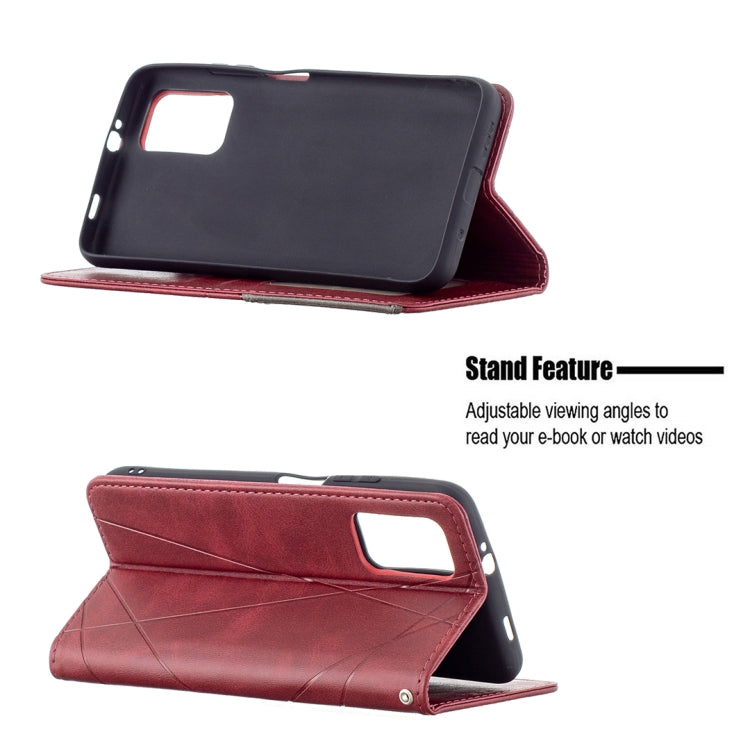 For Xiaomi Poco M3 Prismatic Invisible Magnetic Horizontal Flip Leather Case with Holder & Card Slots & Photo Frame