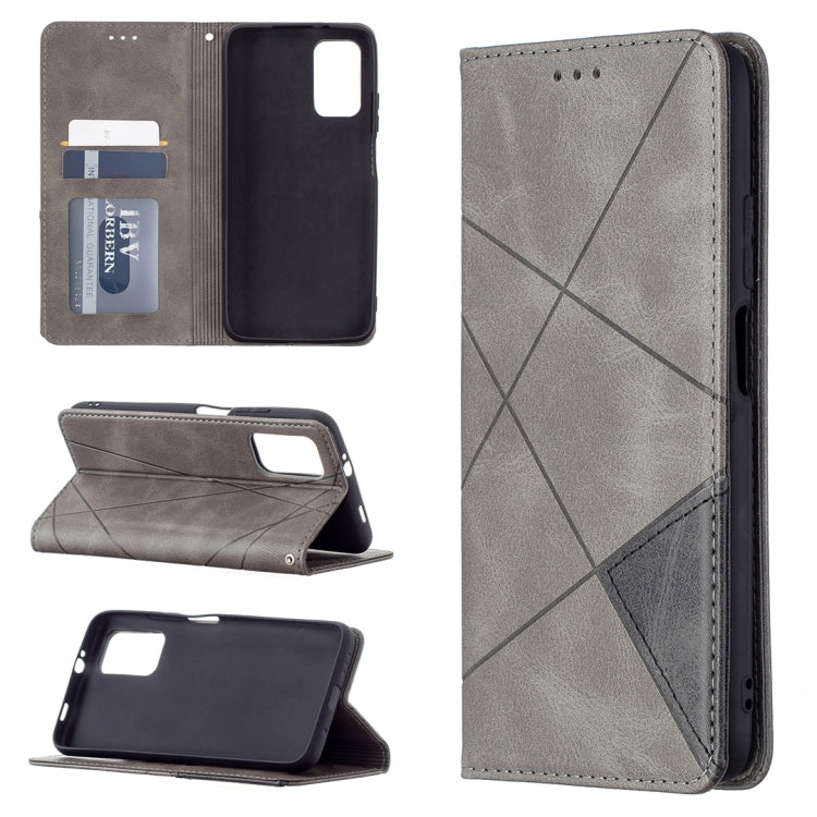For Xiaomi Poco M3 Prismatic Invisible Magnetic Horizontal Flip Leather Case with Holder & Card Slots & Photo Frame
