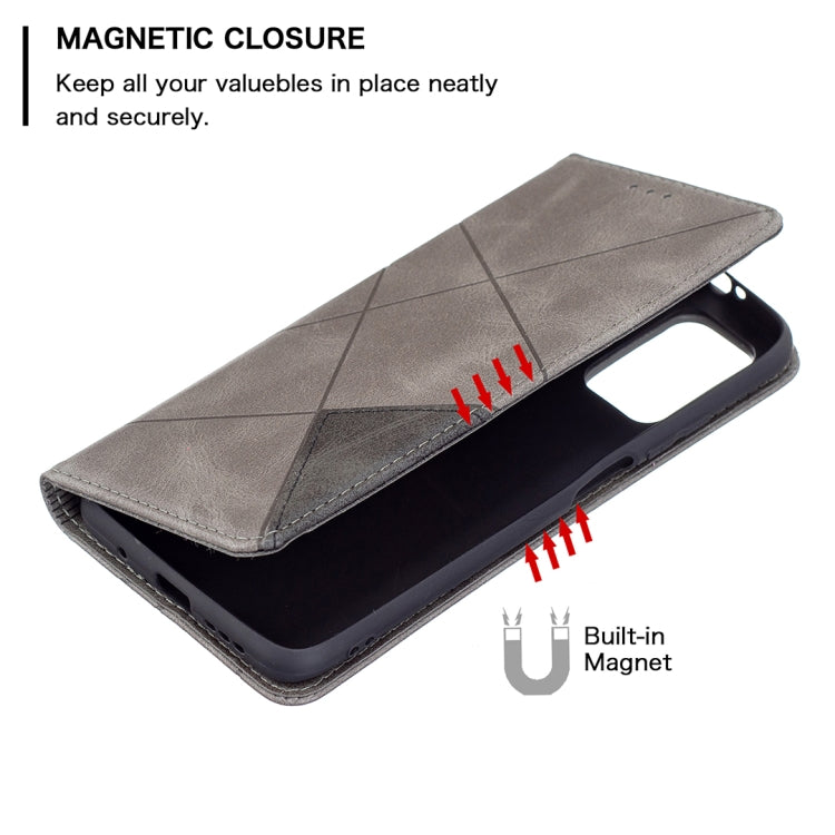 For Xiaomi Poco M3 Prismatic Invisible Magnetic Horizontal Flip Leather Case with Holder & Card Slots & Photo Frame