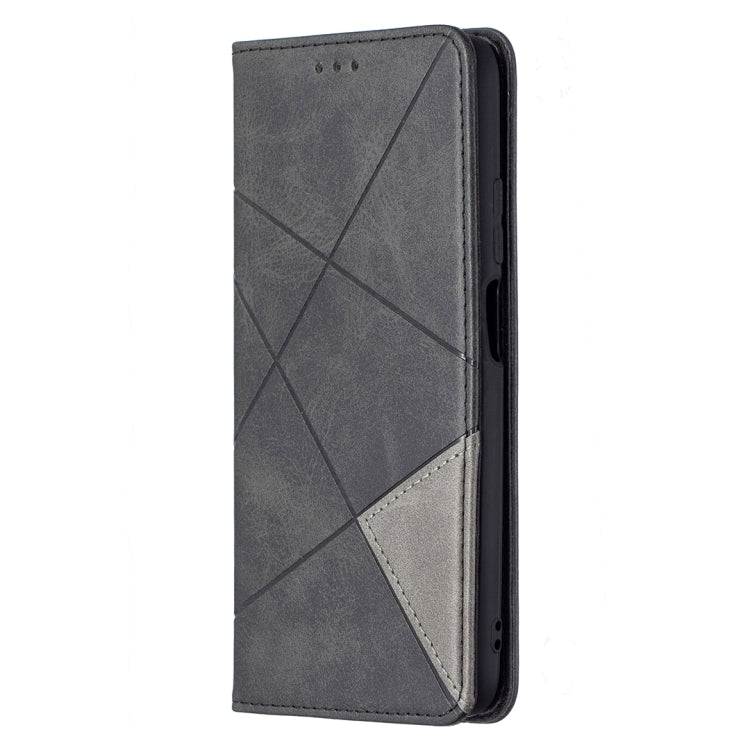 For Xiaomi Poco M3 Prismatic Invisible Magnetic Horizontal Flip Leather Case with Holder & Card Slots & Photo Frame