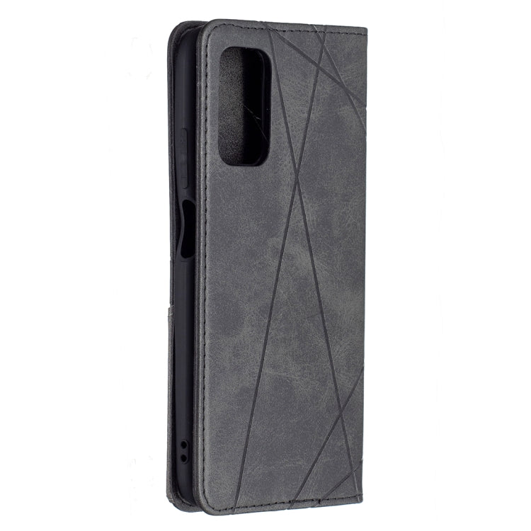 For Xiaomi Poco M3 Prismatic Invisible Magnetic Horizontal Flip Leather Case with Holder & Card Slots & Photo Frame