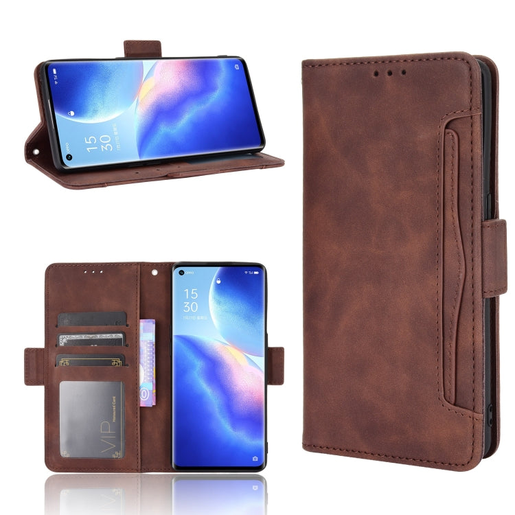 For OPPO Reno5 Pro 5G Skin Feel Calf Pattern Horizontal Flip Leather Case with Holder & Card Slots & Photo Frame