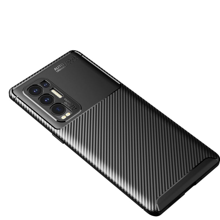 For OPPO Reno5 Pro Plus Carbon Fiber Texture Shockproof TPU Case