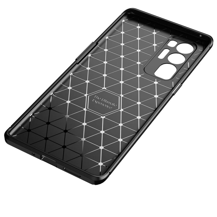 For OPPO Reno5 Pro Plus Carbon Fiber Texture Shockproof TPU Case
