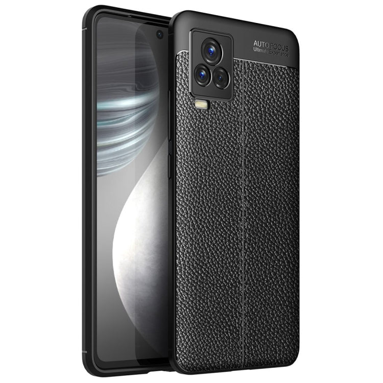 For vivo iQOO 7 Litchi Texture TPU Shockproof Case