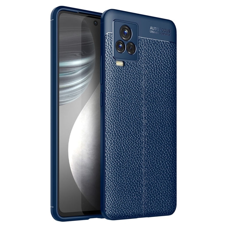 For vivo iQOO 7 Litchi Texture TPU Shockproof Case