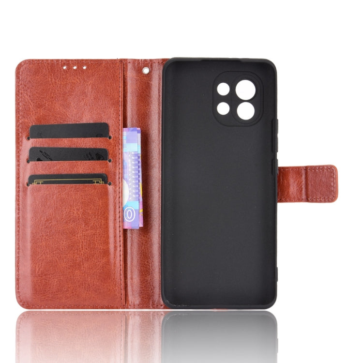 For Xiaomi Mi 11 Retro Crazy Horse Texture Horizontal Flip Leather Case with Holder & Card Slots & Photo Frame