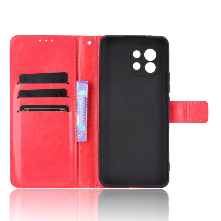 For Xiaomi Mi 11 Retro Crazy Horse Texture Horizontal Flip Leather Case with Holder & Card Slots & Photo Frame