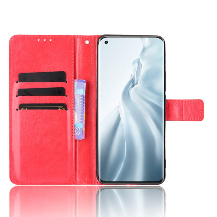 For Xiaomi Mi 11 Retro Crazy Horse Texture Horizontal Flip Leather Case with Holder & Card Slots & Photo Frame