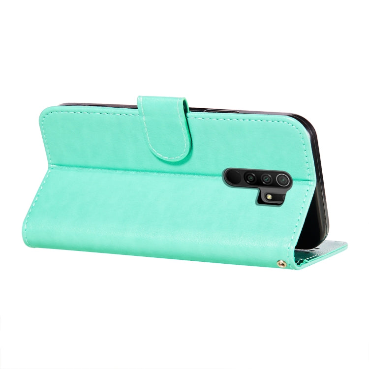 For Xiaomi Redmi 9 Flower Vine Embossing Pattern Horizontal Flip Leather Case with Card Slot & Holder & Wallet & Lanyard