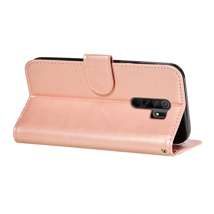 For Xiaomi Redmi 9 Flower Vine Embossing Pattern Horizontal Flip Leather Case with Card Slot & Holder & Wallet & Lanyard