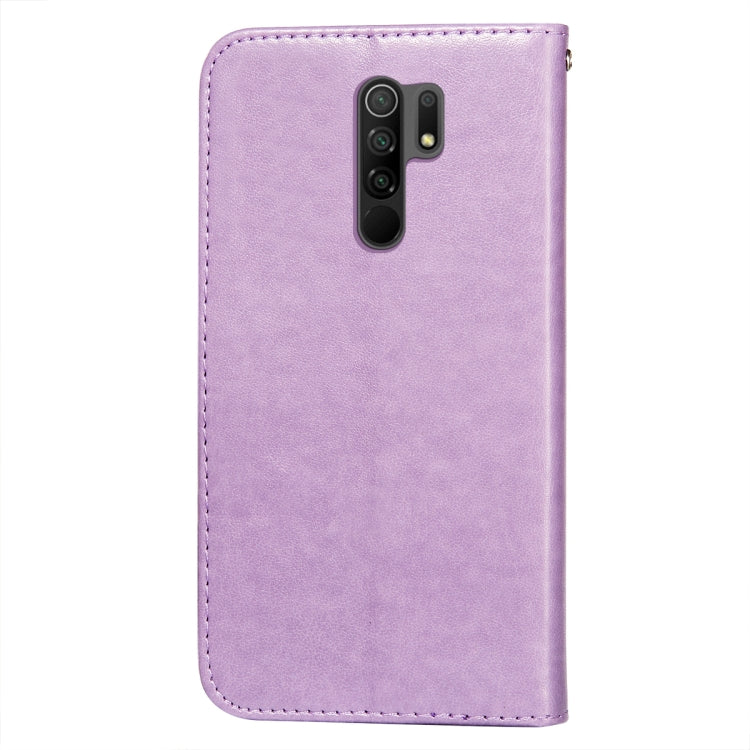 For Xiaomi Redmi 9 Flower Vine Embossing Pattern Horizontal Flip Leather Case with Card Slot & Holder & Wallet & Lanyard