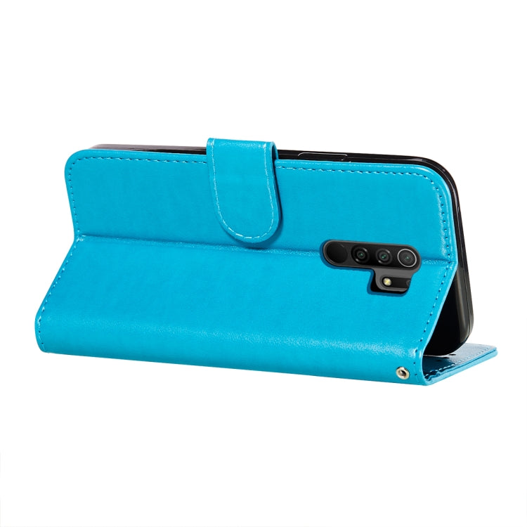 For Xiaomi Redmi 9 Flower Vine Embossing Pattern Horizontal Flip Leather Case with Card Slot & Holder & Wallet & Lanyard