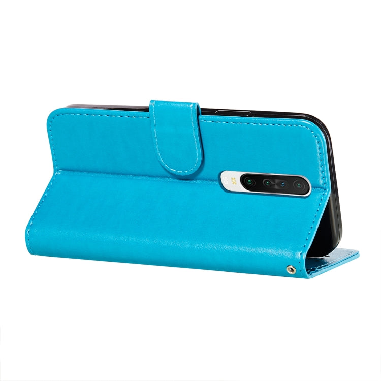 For Xiaomi Redmi K30 Flower Vine Embossing Pattern Horizontal Flip Leather Case with Card Slot & Holder & Wallet & Lanyard