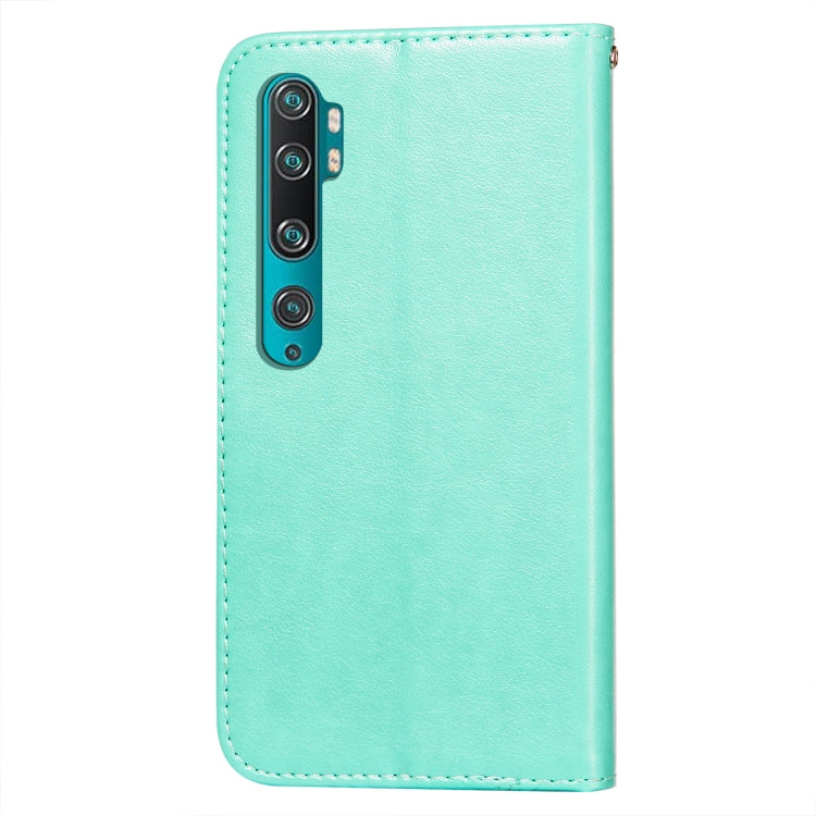For Xiaomi Mi CC9 Pro / Mi Note 10 Flower Vine Embossing Pattern Horizontal Flip Leather Case with Card Slot & Holder & Wallet & Lanyard