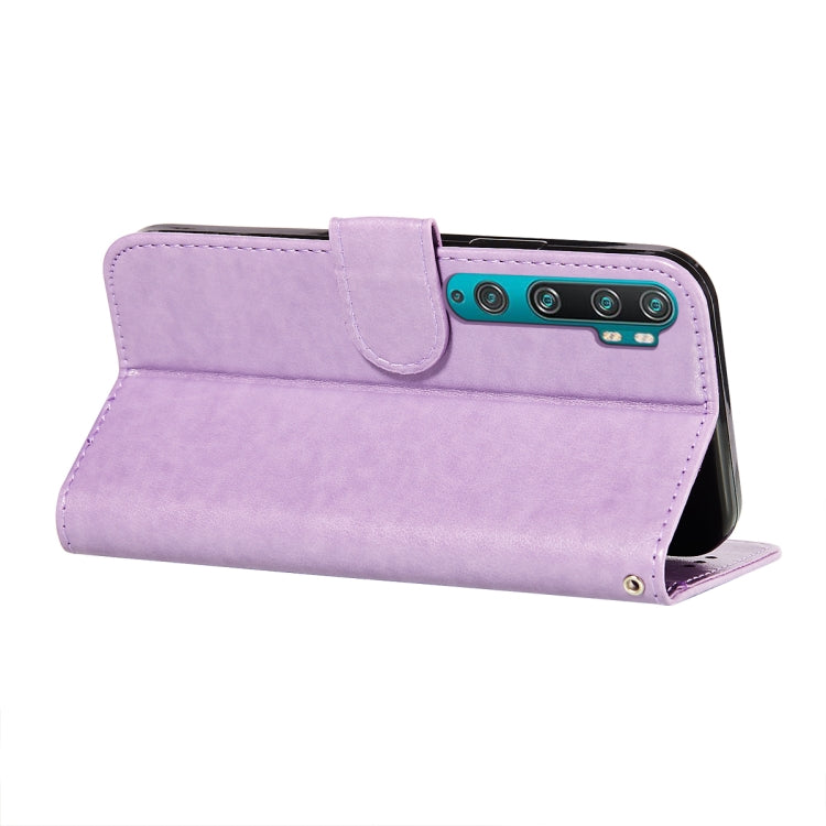 For Xiaomi Mi CC9 Pro / Mi Note 10 Flower Vine Embossing Pattern Horizontal Flip Leather Case with Card Slot & Holder & Wallet & Lanyard