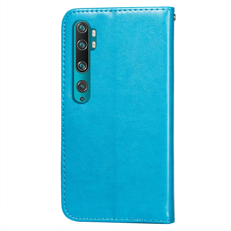 For Xiaomi Mi CC9 Pro / Mi Note 10 Flower Vine Embossing Pattern Horizontal Flip Leather Case with Card Slot & Holder & Wallet & Lanyard