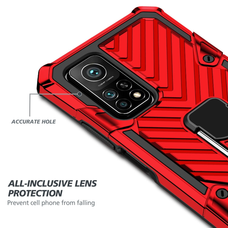 For Xiaomi Mi 10T 5G / 10T Pro 5G Cool Armor PC + TPU Shockproof Case with 360 Degree Rotation Ring Holder