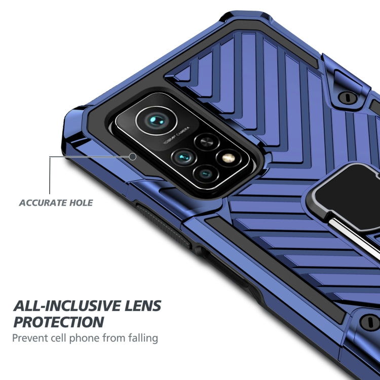 For Xiaomi Mi 10T 5G / 10T Pro 5G Cool Armor PC + TPU Shockproof Case with 360 Degree Rotation Ring Holder