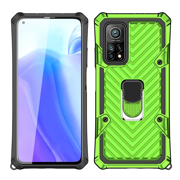 For Xiaomi Mi 10T 5G / 10T Pro 5G Cool Armor PC + TPU Shockproof Case with 360 Degree Rotation Ring Holder