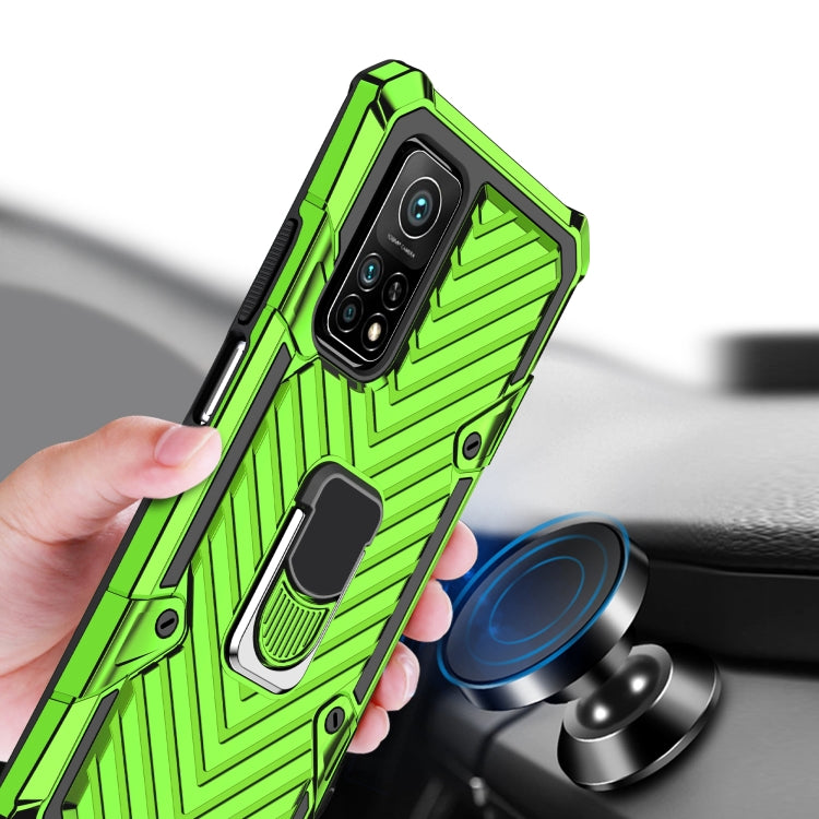 For Xiaomi Mi 10T 5G / 10T Pro 5G Cool Armor PC + TPU Shockproof Case with 360 Degree Rotation Ring Holder