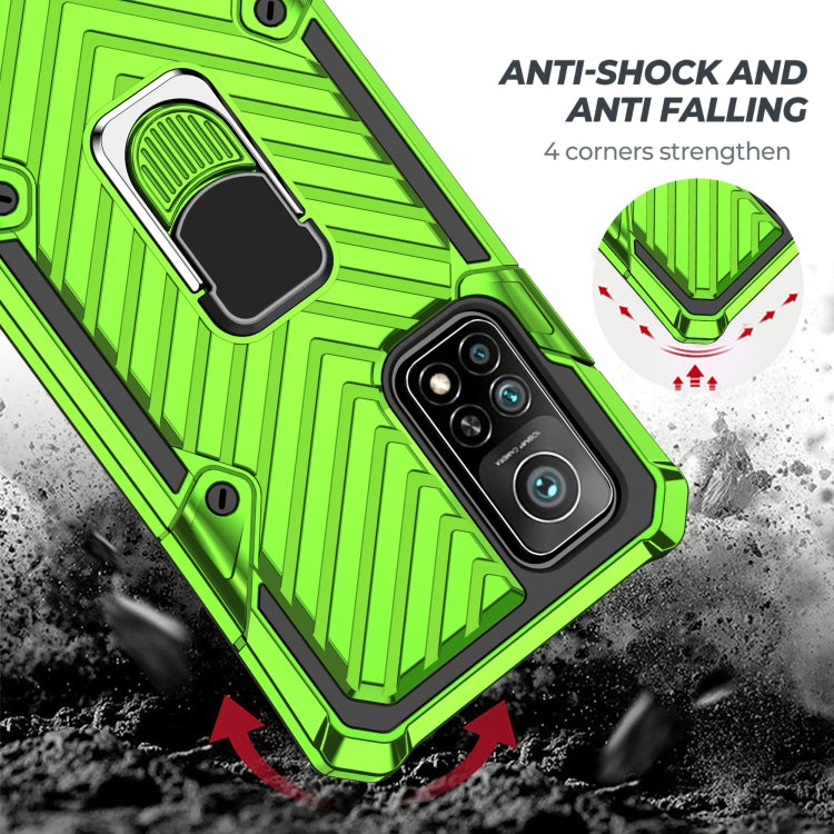 For Xiaomi Mi 10T 5G / 10T Pro 5G Cool Armor PC + TPU Shockproof Case with 360 Degree Rotation Ring Holder
