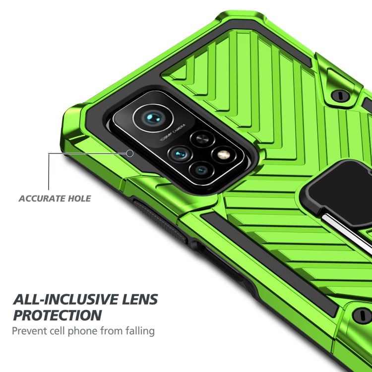 For Xiaomi Mi 10T 5G / 10T Pro 5G Cool Armor PC + TPU Shockproof Case with 360 Degree Rotation Ring Holder