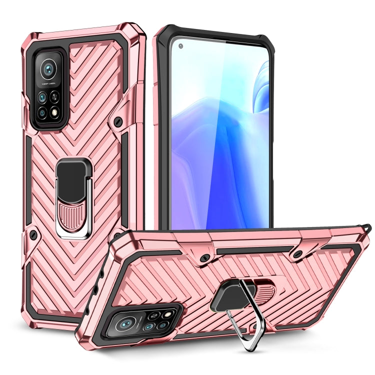 For Xiaomi Mi 10T 5G / 10T Pro 5G Cool Armor PC + TPU Shockproof Case with 360 Degree Rotation Ring Holder