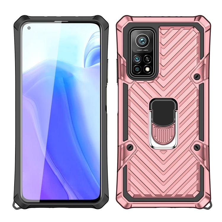 For Xiaomi Mi 10T 5G / 10T Pro 5G Cool Armor PC + TPU Shockproof Case with 360 Degree Rotation Ring Holder