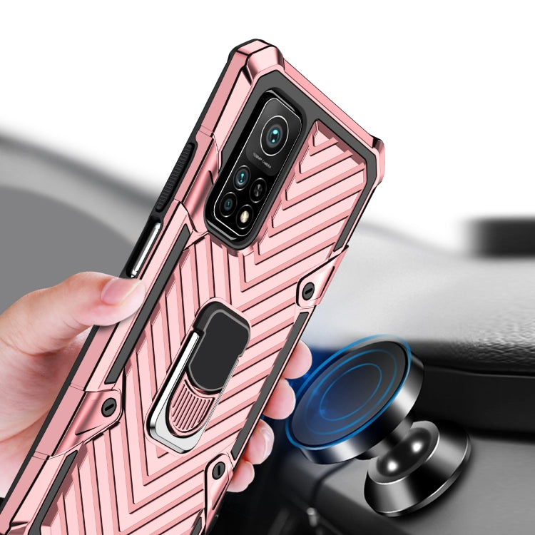 For Xiaomi Mi 10T 5G / 10T Pro 5G Cool Armor PC + TPU Shockproof Case with 360 Degree Rotation Ring Holder