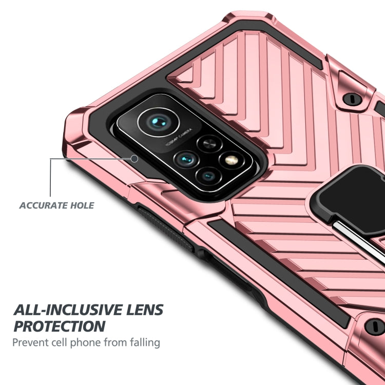 For Xiaomi Mi 10T 5G / 10T Pro 5G Cool Armor PC + TPU Shockproof Case with 360 Degree Rotation Ring Holder